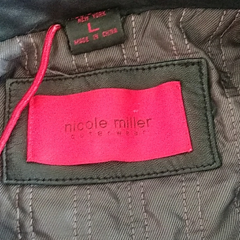 nicole miller New Zealand Lamb Skin Jacket